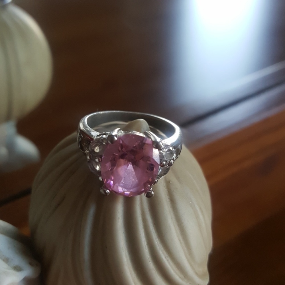 Beautiful pink stone ring